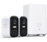 Cámara para exteriores eufy Security eufyCam 2C Pro (paquete de 2), 2K, Wi-Fi, batería de 180 días