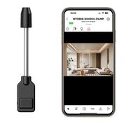 Cámara Portátil 4K Ultra HD con Cuello de Cisne - Mini Cámara WiFi con Monitoreo Remoto para Seguridad en el Hogar W7