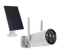 Cámara recargable de 4 megapíxeles + panel solar – KYF – Para kit de pantalla de 7 pulgadas, grabadora Ultra HD de 4 megapíxeles