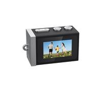 Cámara Retro con Llavero HD 1080P y Pantalla de 1,14 PulGadas. Cámara Portátil para Fotografía de Viajes. Compatible con Tarjeta de Memoria A.