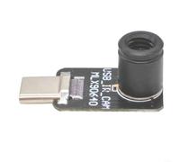 Cámara termográfica móvil tipo C con sensor MLX90640, cámara IR 32x24 para detección de temperatura sin contacto, seguridad contra incendios y monitoreo industrial, campo de visión de 55 grados, negro