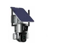 Camara Vigilancia 8MP 4G Solar Camera Wireless 4K Dual Lens 4X 10X Solar Panel Human Detection PTZ Surveillance Outdoor Ip Cameras Wireless(Wifi No Zoom No Card)
