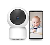 Camara Vigilancia Cámara inalámbrica de 3MP, protección de seguridad for el hogar, detección humana, Mini videovigilancia, IP, Monitor de bebé, cámara PT(3MP Cam Add 128G)