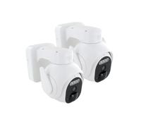 Cámaras de exterior - DIO CONNECTED HOME - Juego de 2 - Giratorias - Batería - 3MP - Nuevo