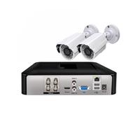 Cámaras de seguridad exteriores, Kit de cámara de vigilancia Full HD, 4 canales, 1080P, AHD, DVR, Cable de 18M con visión nocturna infrarroja HD, alarma impermeable, conjunto de cámara de seguridad Cc