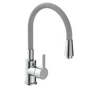 Camargue Flexo Waschtischarmatur - silber