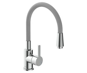 Camargue Flexo Waschtischarmatur - silber