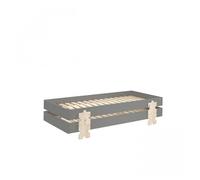 Camas Apilables Modulo Puzzle Gris para Niños - 90x200 cm, Diseño Minimalista - Nuevo