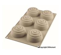 Camassia Molde de silicona - 6 girotondo | Moldes para jabones | Molde de silicona para repostería y jabones caseros
