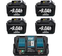 Cambio de batería, capacidad de 9000 mAh, compatible con varios modelos, 4 baterías de 9000 mAh, 1 unidad
