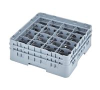 CAMBRO Cesta de lavado para tazas con 16 compartimentos, Gris claro