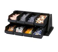 CAMBRO Soporte con 8 recipientes VERSA Negro