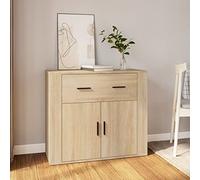 Camerina Aparador Madera contrachapada Muebles Salon aparadores para Salon Mueble aparador Salon Mueble Auxiliar Cocina Color Roble Sonoma 80x33x70 cm 816571