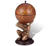 Camerina Mueble Bar Bola del Mundo diseño Atlas 42x42x85 cm Gabinete De Bar