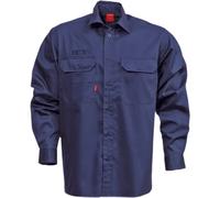 Camisa de algodón de manga larga Fristads 7386 BKS Bleu 3XL