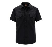 Camisa táctica de manga corta para hombre, camisas cargo con botones, camisas de trabajo de color sólido, camisas de trabajo de ajuste regular, camisa de verano de ajuste relajado, ropa de trabajo