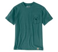 Camiseta Carhartt Irvine Relaxed Work Transformable Color Verde Agua Talla 2XL