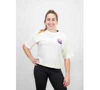 Camiseta corta oversize Hard Work Pays Off - Blanco roto / M