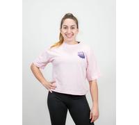 Camiseta corta oversize Hard Work Pays Off - Rosa / S