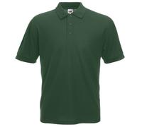 Camiseta tipo polo de manga corta para hombre Fruit of the Loom Verde verde oscuro Large