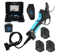 Campagnola Stark XM - Tijeras eléctricas de poda con kit cable y funda para batería - 3x 14,4V 2,5 Ah - Diámetro de corte 35 mm
