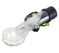 Festool 578683 LM-OF 1400 Campana de extracción con módulo de luz | Luz LED de enrutador sin sombra de 360° y accesorio de extracción de polvo para 1400 routers