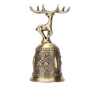 Campana De Mano En Forma De Ciervo, Reloj Multifuncional Con Campana Para Cena, Campana De Mano Decorativa Para Abrir El Timbre De La Mesa De La Cena(Azul y blanco)