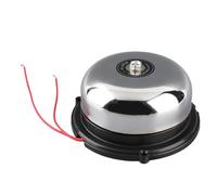 Campana eléctrica de Acero Inoxidable de 4 Pulgadas, Campana eléctrica antichispa Tipo golpeador Interno 220V 10W, para señales de Sonido y alarmas en Lugares públicos Grandes