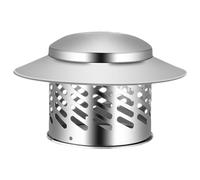 Campanas de chimenea para exteriores - Tapa para la lluvia de gases de escape resistente a la intemperie, cubierta para ventilación de techo y tubo de estufa, pomo decorativo para mampostería