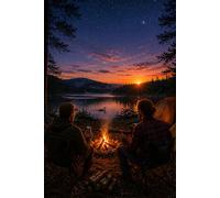 Campfire Conversations Along the County Line Under Northern Skies: A 150 Page Blank Lined Journal for Reflections on Memories, New Adventures, and Stories Worth Remembering