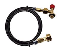 Campingaz 901,904,907 - Adaptador de botella para botella de gas butano/relleno, conectores con tubo de manguera de 8 mm (1 metro)