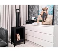 Campo24, chimenea para terraza, 44x136x31 cm, color mate. Chimenea de bioetanol para exteriores, independiente. Estufa de diseño sin humo ni chimenea. Chimenea para jardín