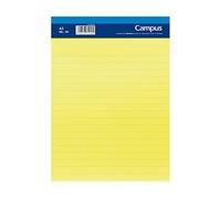 Campus 6x Bloc Notas Microperforado A5 50 Hojas 60gr Rayado Horizontal Papel Amarillo