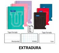 CAMPUS BLOC ESPIRAL A4 TAPA FORRADA EXTRADURA 80 H. 90 G PACK 6U COLORES SURTIDOS TAPA GRUESA MUY BUENA CALIDAD CUADRICULA,HORIZONTAL LISO ALEGIR CALIDAD GARANTIZADA