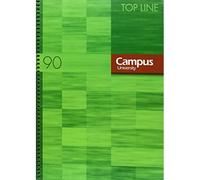 Campus University Top Line - Bloc tapa forrada milimetrado, A4