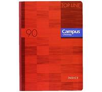 Campus University Top Line - Libreta Ãndice, 90 g, 96 hojas, A5