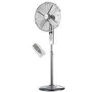 CAMRY CR-7314 Ventilador de pie oscilante, Inclinable 45 cm, altura ajustable, temporizador 8 horas, 3 velocidades, mando a distancia, 70W