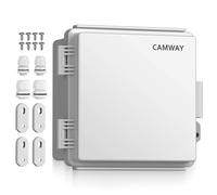 CAMWAY Caja Estanca Exterior Electrica Impermeable IP67, Cuadro Eléctrico Superficie con Carcasa Plástico ABS, Cajas de Empalmes 15 * 15 * 9cm, Blanco