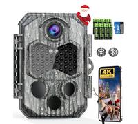 CamZeste Cámara de Caza 84MP 4K WiFi, 8 Pilas AA y Tarjeta 32G Camara Fototrampeo con 0.1s Velocidad de Disparo y Gran Angular de 130° Camara Caza, IP66 Impermeable