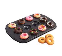 CAN_Deal de Acero de Carbono 12 Cavidad Donut rosquilla Antiadherente, sartén, Mini