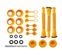 Can Spout Replation, Flexible Para Nozzle, Worldwide Vent Cap Set, Leakproof Rubber Gasket, Strong Can Accessory, Versátil Portátil Compacto Ideal para 1/2/5/10 Galón Tanques