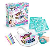 Canal Toys - Airbrush Art - Kit de Diseño de Moda - Con Spray Electrónico, Rotuladores, Plantillas y Bolsa Blanca - Incluye Aerógrafo Automático y Tote Bag Blanca - Airbrush Fashion Design- AIR 016