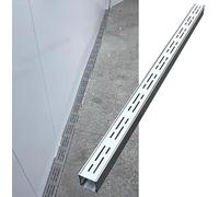 Canaleta Agua De Desagüe Canal Drenaje Delgado con Rejilla | Extraíble - Acero Inoxidable 304 Para Baños, Jardines Y Uso Comercial/Residencial(100x5x3cm/39.4x2x1.2in)
