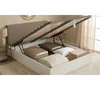 Canapé abatible con altura de 31 cm: 135x200 /Wengue