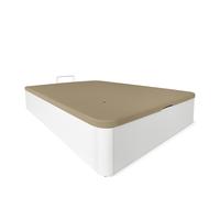Canapé Abatible Reforzado Force - Gran almacenamiento - Cama individual y matrimonio - Fabricado en España - Base tapizada 3D Transpirable - Somnia Descanso [Envío y montaje incluido] White 105x200cm