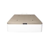 Canapé abatible tapa tapizada 3d madera 25 blanco 105x190cm atenas