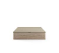 Canapé abatible valencia de 135x190 en color roble cambrian con tapa beige