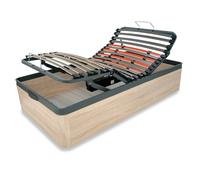 Canapé Articulado Eléctrico de Madera con Apertura Hidráulica | Somier de 5 Planos, Motor Alemán y Mando Inalámbrico | Gran Capacidad de Almacenaje | Medidas 90 a 150 cm | Grupo Mamapla