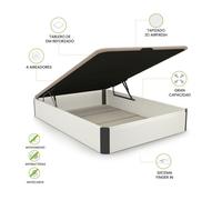 duehome - Canapé básico 90-150 cm Luxury 3D White - graphite