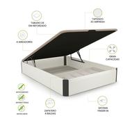 Canapé con zapatero 90-150 cm Luxury Plus 3D White - graphite 135 x 190